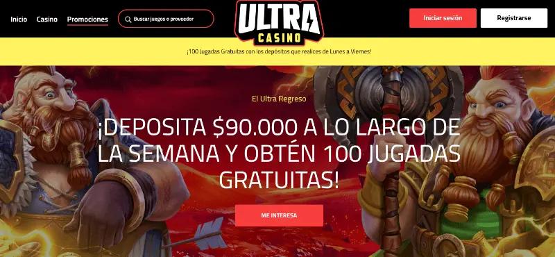 ultra casino: tiradas gratis