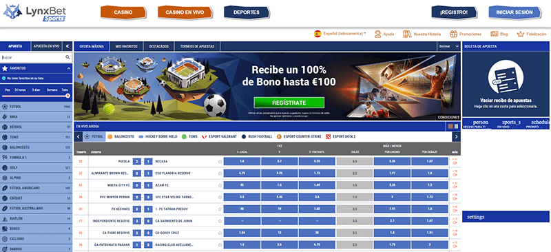 Lynxbet apuestas deportivas