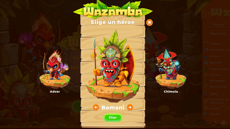 Wazamba chile: registro