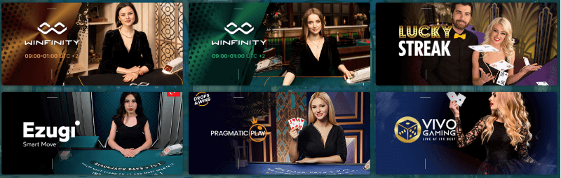 22Bet casino: blackjack en vivo