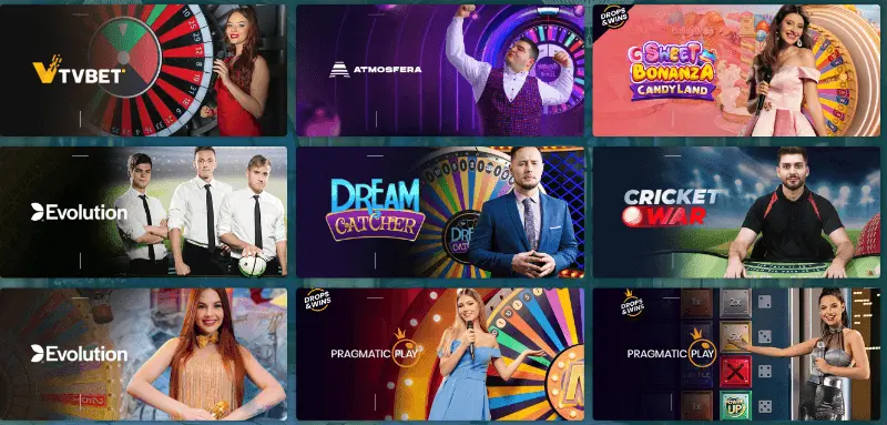 22Bet casino: game shows