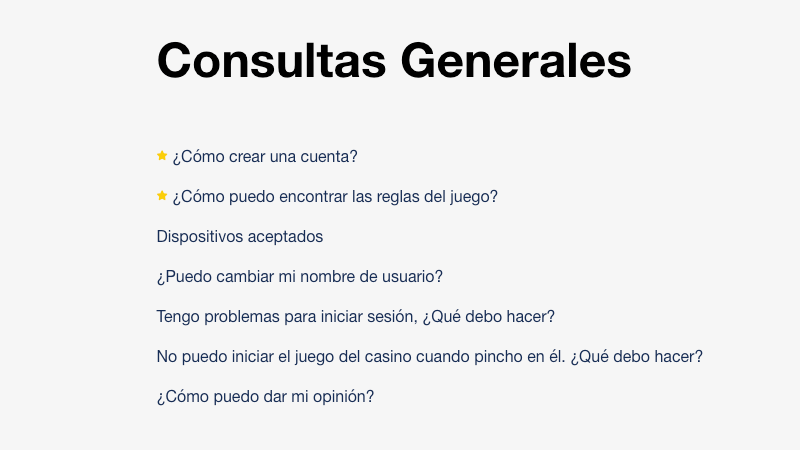 Europa Casino preguntas frecuentes