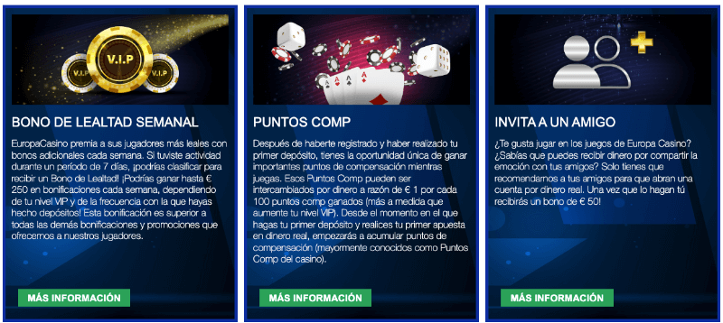 Europa Casino promociones