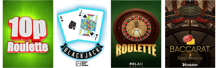 PlayGrand casino: juegos de mesa