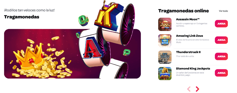 Spin Casino: tragamonedas