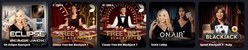 Twin casino: blackjack en vivo