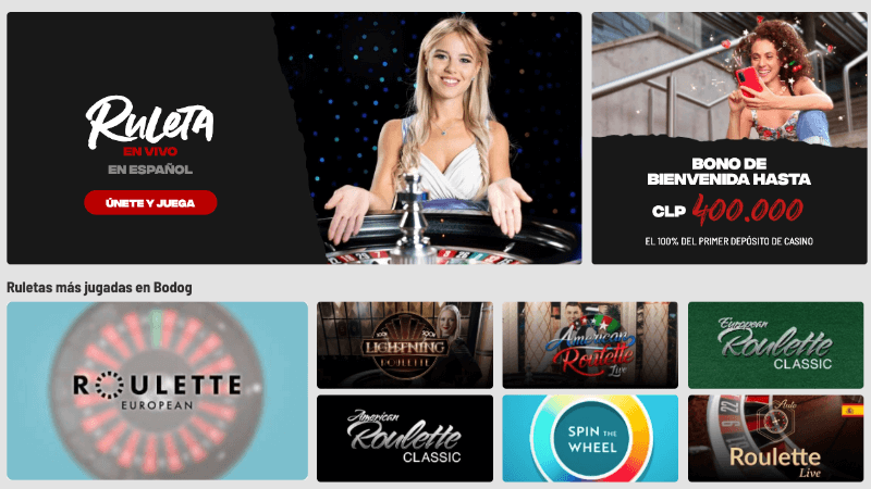 Bodog Casino: ruleta