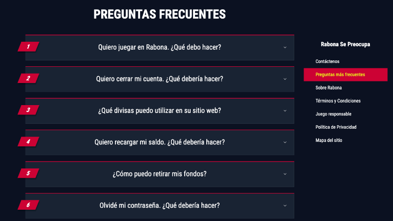 Rabona preguntas frecuentes