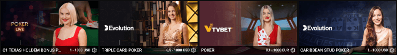 Megapari Casino: poker en vivo