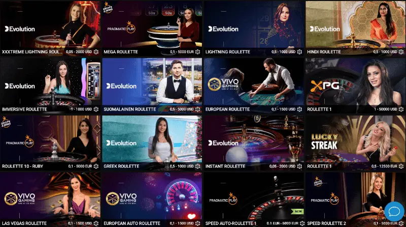 Megapari Casino: ruleta en vivo