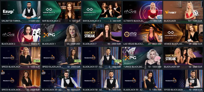 MelBet Casino: blackjack en vivo