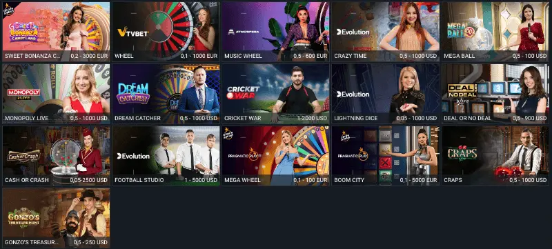 MelBet Casino: gameshows