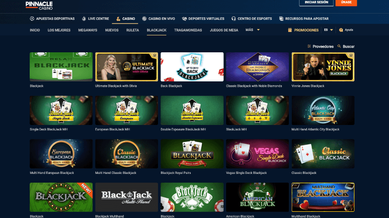 Pinnacle Casino: blackjack